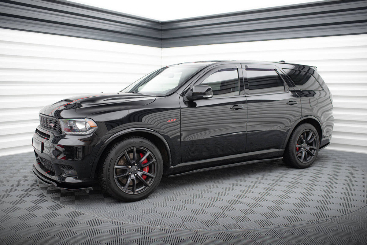 Street+ Seitenschweller Leisten passend für Dodge Durango SRT Mk3  schwarz Hochglanz – Ansicht 1