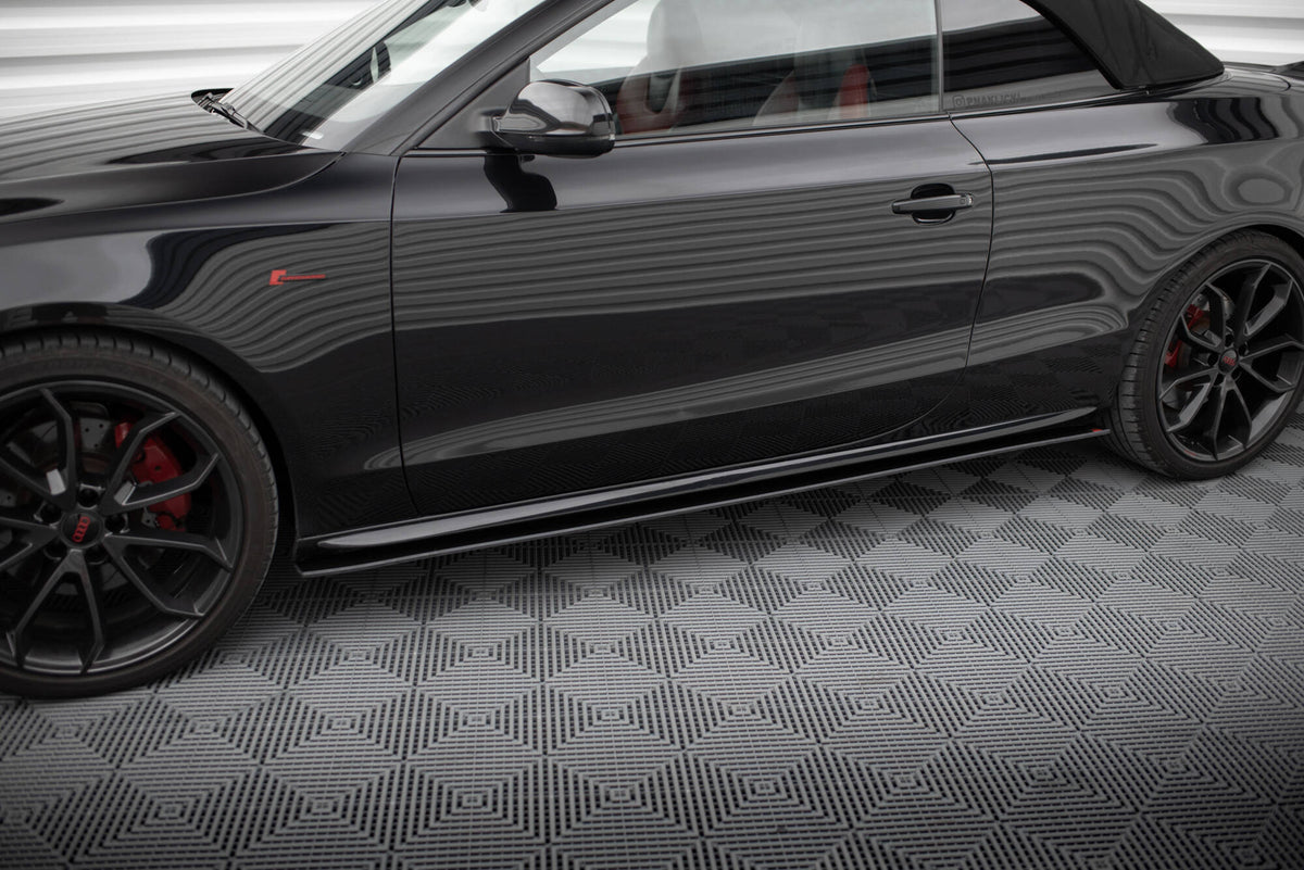 Street Pro Street+ Seitenschweller Leisten passend für Audi A5 / A5 S-Line / S5 Coupe / Cabrio 8T / 8T Facelift – Ansicht 1