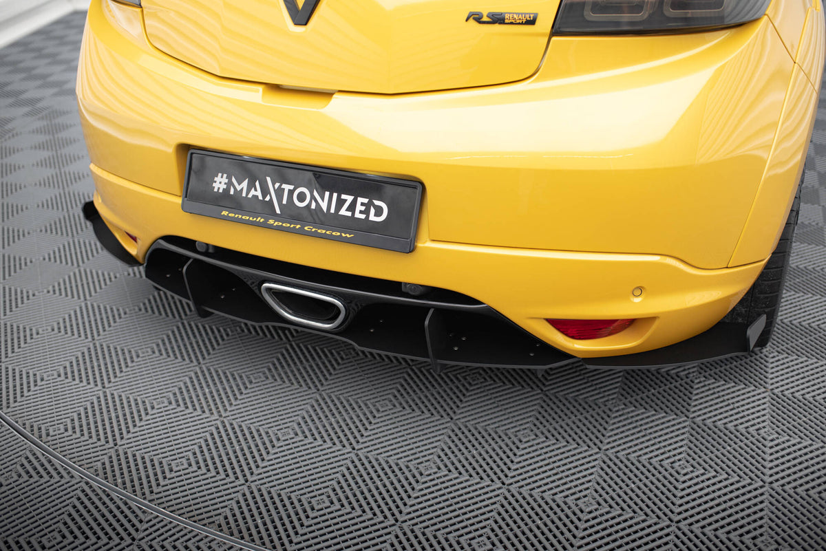 Diffusor Heck Ansatz passend für Heckschürze passend für RENAULT MEGANE MK3 RS – Ansicht 4