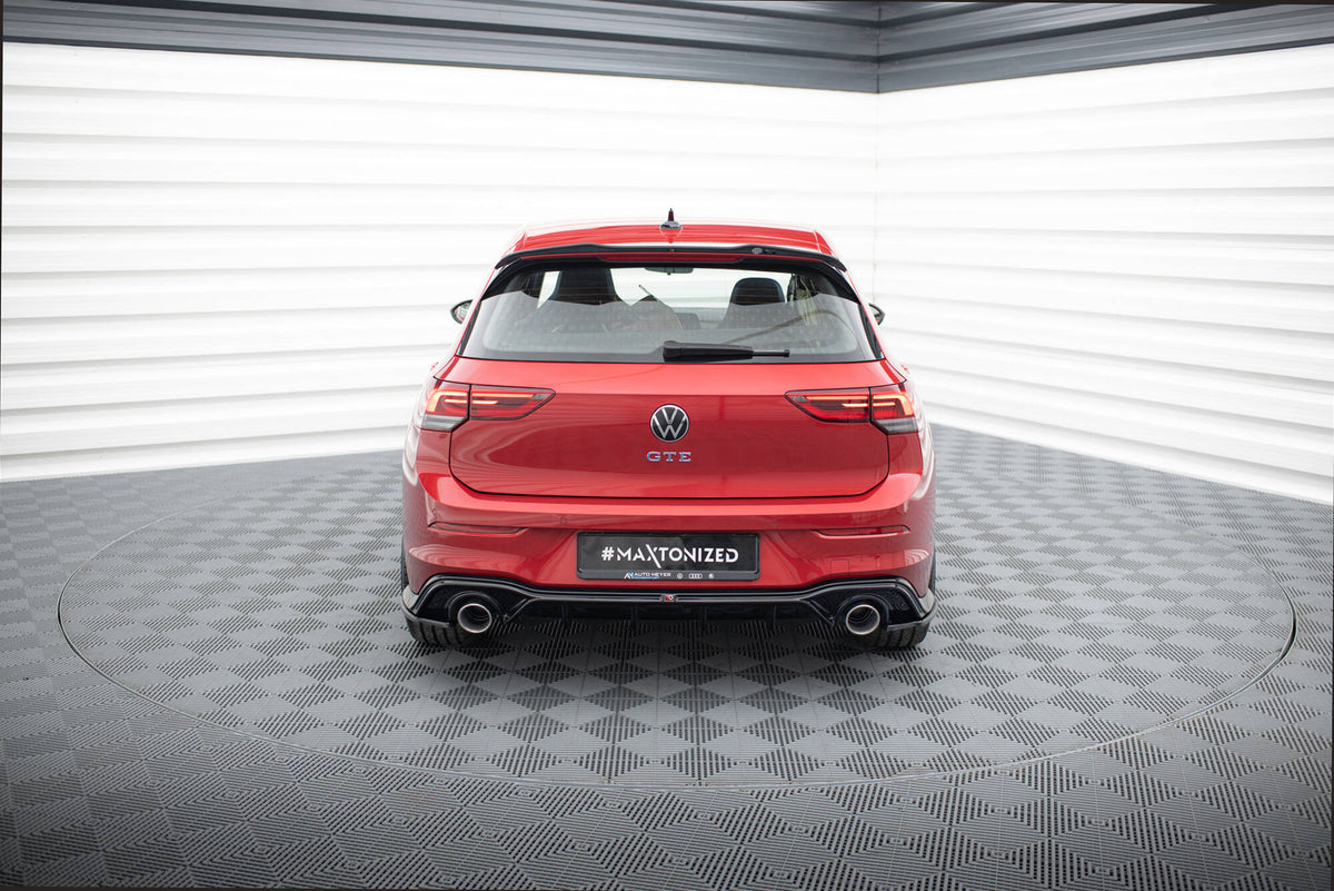 Heck Ansatz Flaps Diffusor V.3 passend für VW Golf GTI Mk8 schwarz Hochglanz – Ansicht 5