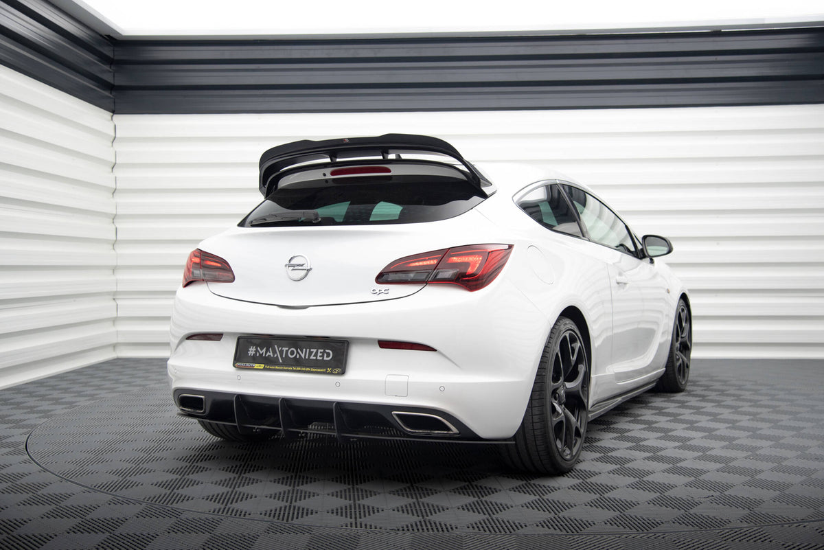 Diffusor Heck Ansatz passend für Heckschürze passend für OPEL ASTRA J OPC / VXR – Ansicht 3