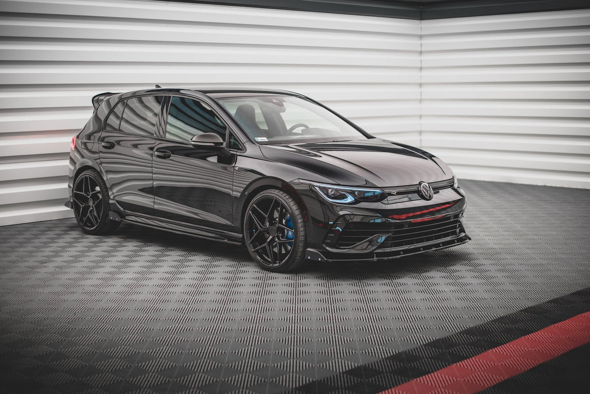 Street+ Seitenschweller Leisten V.2 passend für + Flaps passend für VW Golf R Hatchback Mk8 Facelift – Ansicht 1