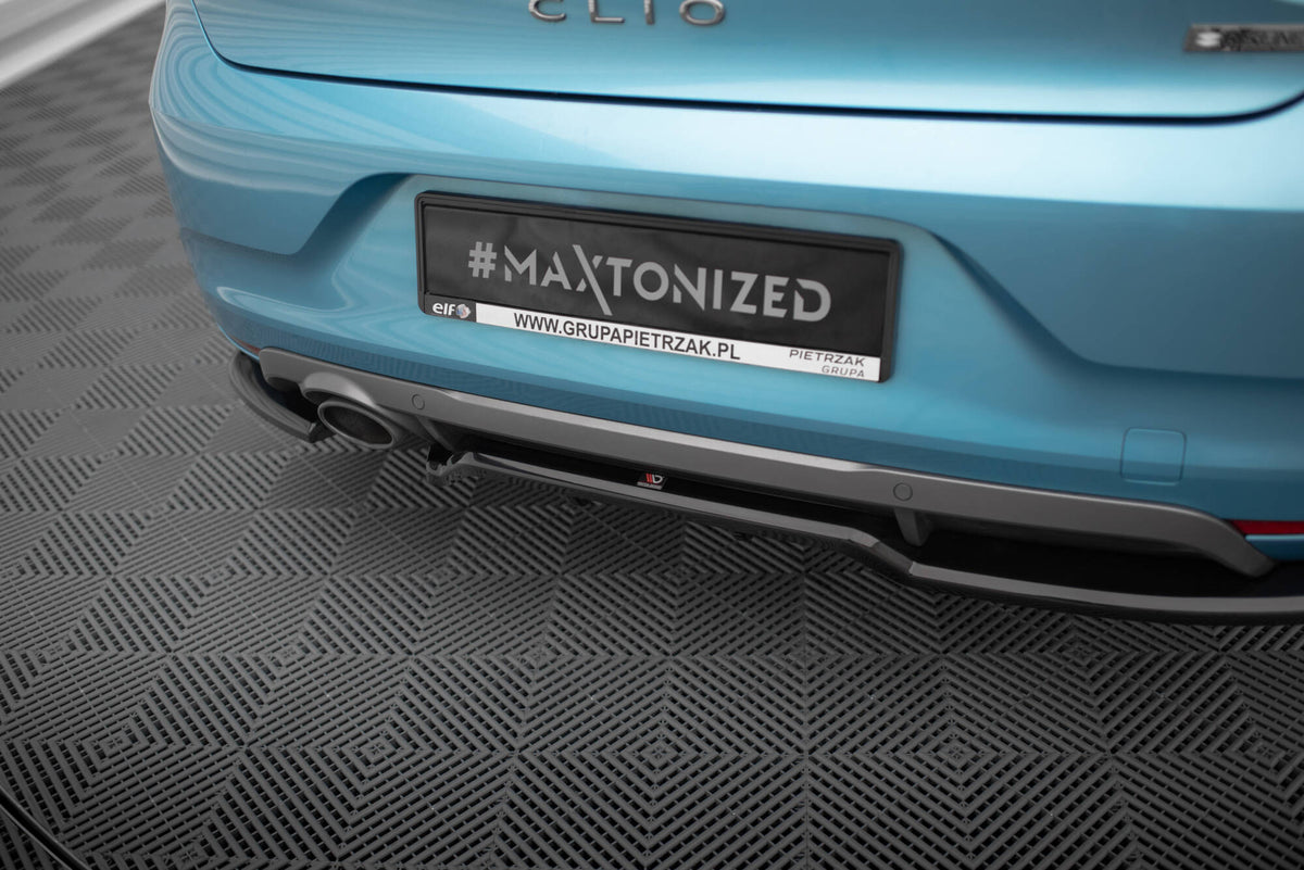 Street+ Mittlerer Diffusor RACE passend für Renault Clio R.S. Line Mk5 schwarz Hochglanz – Ansicht 3