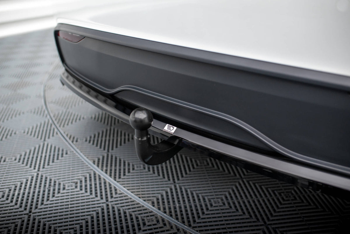 Street+ Mittlerer Diffusor RACE passend für Tesla Model X Mk1 Facelift schwarz Hochglanz – Ansicht 6