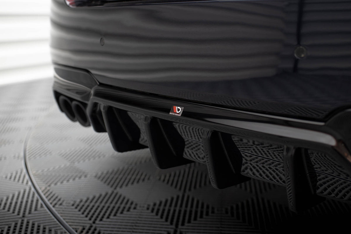 Diffusor Heck Ansatz V.2 passend für BMW 5er M-Paket F10 / F11 (Doppelauspuff li.) – Ansicht 3