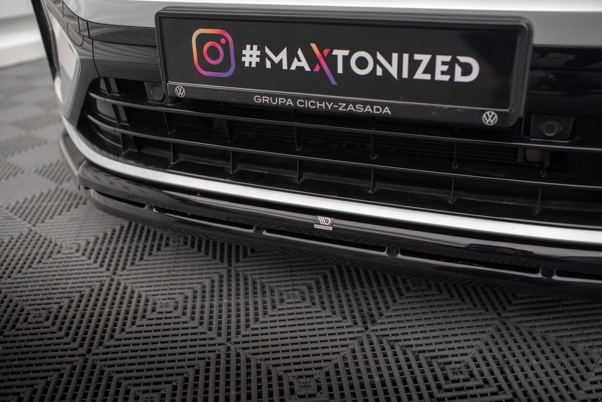 Street+ Spoilerlippe Front Ansatz passend für VW Taigo R-Line Mk1 schwarz Hochglanz – Ansicht 4