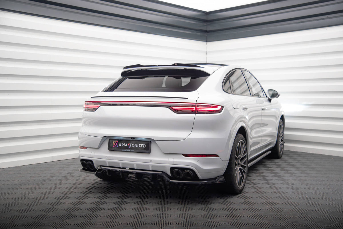 Street+ Mittlerer Diffusor RACE passend für Porsche Cayenne SUV / Coupe Mk3 Facelift schwarz Hochglanz – Ansicht 1
