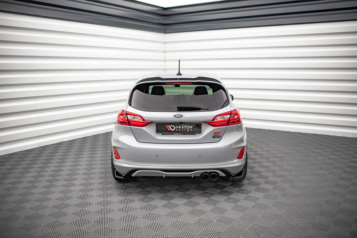 Heck Ansatz Flaps Diffusor V.1 passend für Ford Fiesta ST Mk8 schwarz Hochglanz – Ansicht 1