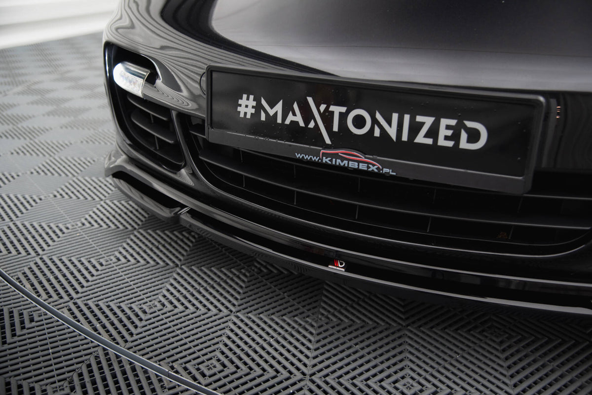 Street+ Spoilerlippe Front Ansatz passend für Porsche 911 Turbo 997 schwarz Hochglanz – Ansicht 4