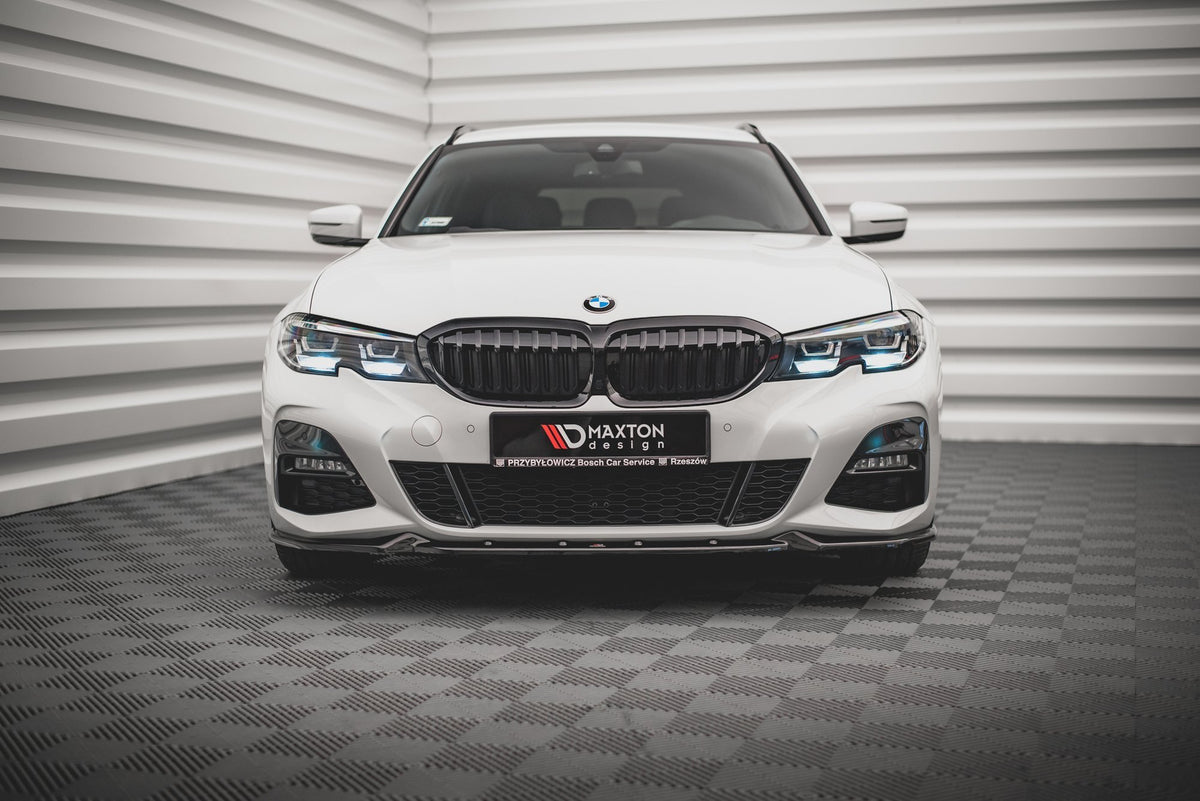 Street+ Spoilerlippe Front Ansatz V.4 passend für BMW 3er G20 / G21 M-Paket schwarz Hochglanz – Ansicht 1