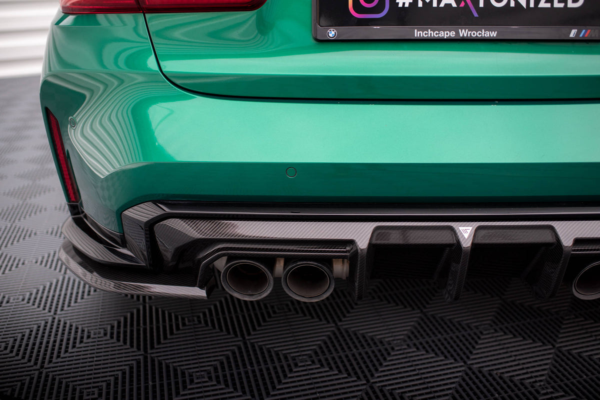 Prepreg Carbon Fiber Heck Ansatz Flaps Diffusor passend für BMW M3 Limousine / Touring G80 / G81 – Ansicht 5