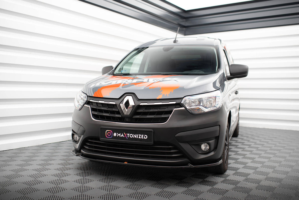 Street+ Spoilerlippe Front Ansatz passend für Renault Express Mk2 schwarz Hochglanz – Ansicht 4