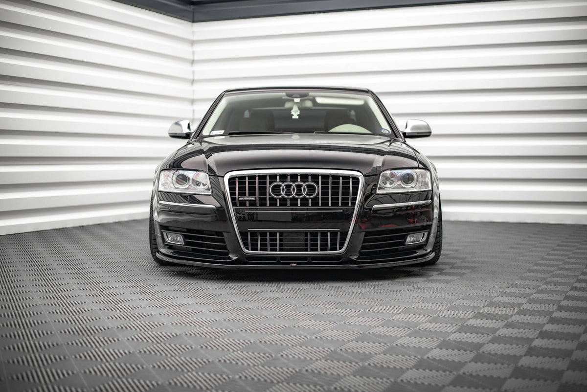 Street+ Spoilerlippe Front Ansatz passend für Audi S8 D3 schwarz Hochglanz – Ansicht 3