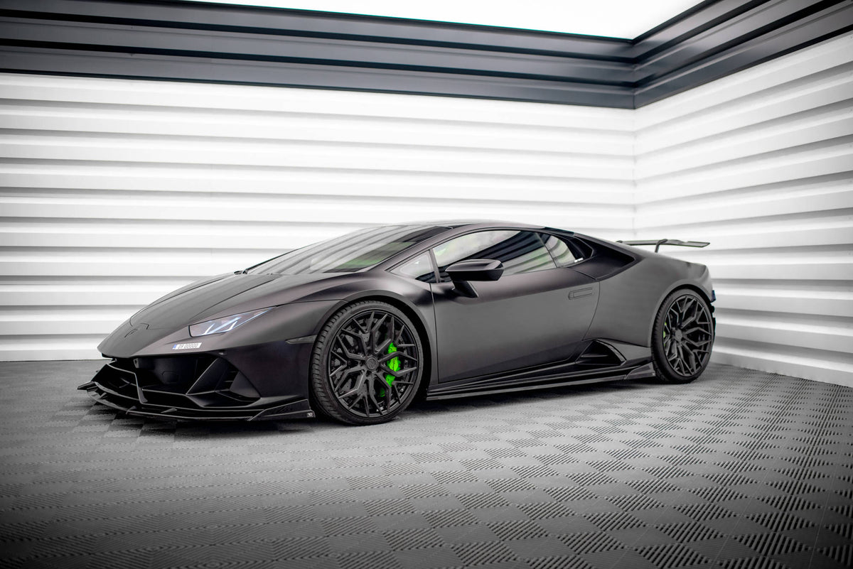 Street+ Seitenschweller Leisten passend für Lamborghini Huracan EVO schwarz Hochglanz – Ansicht 7