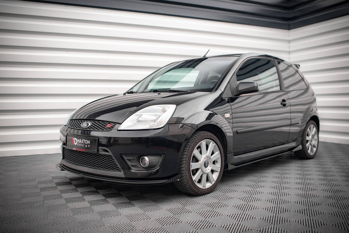 Front Stoßstange Flaps passend für Ford Fiesta ST Mk6 schwarz Hochglanz – Ansicht 3