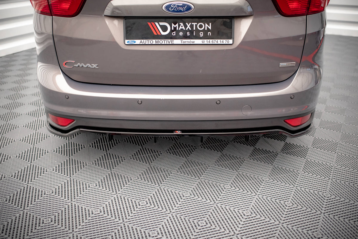 Street+ Mittlerer Diffusor RACE passend für Ford C-Max Mk2 schwarz Hochglanz – Ansicht 1