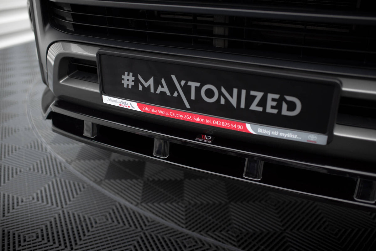 Street+ Spoilerlippe Front Ansatz passend für Toyota Hilux Invincible Mk8 Facelift schwarz Hochglanz – Ansicht 4