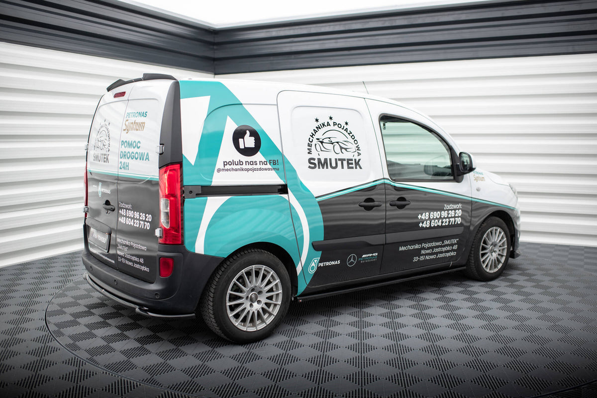 Street+ Seitenschweller Leisten passend für Mercedes-Benz Citan W415 schwarz Hochglanz – Ansicht 3