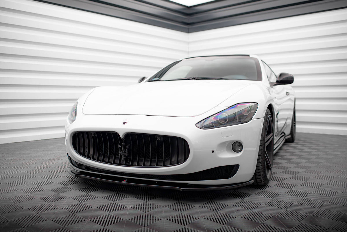 Street+ Spoilerlippe Front Ansatz passend für Maserati Granturismo Mk1 schwarz Hochglanz – Ansicht 3