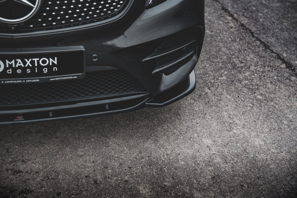 Street+ Spoilerlippe Front Ansatz V.1 passend für Mercedes-Benz V-Klasse AMG-Line W447 Facelift schwarz Hochglanz – Ansicht 3