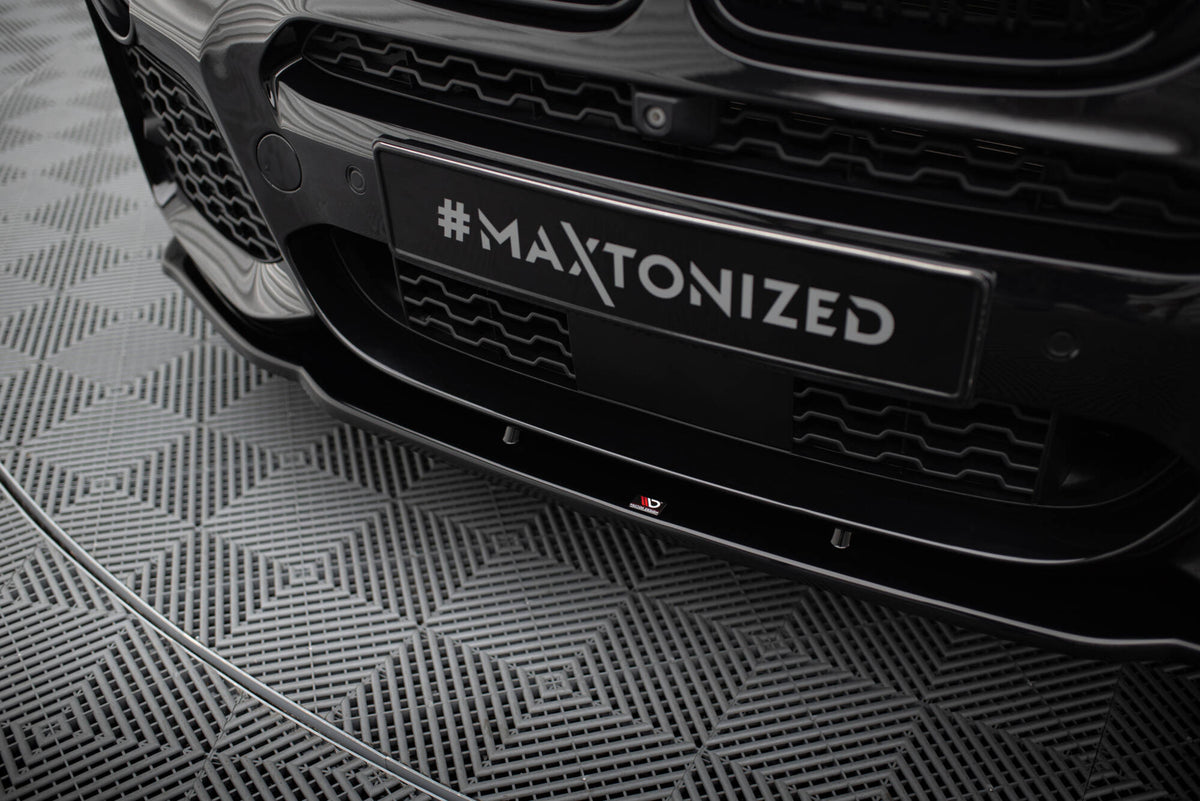 Street+ Spoilerlippe Front Ansatz passend für BMW X4 M Paket schwarz Hochglanz – Ansicht 4