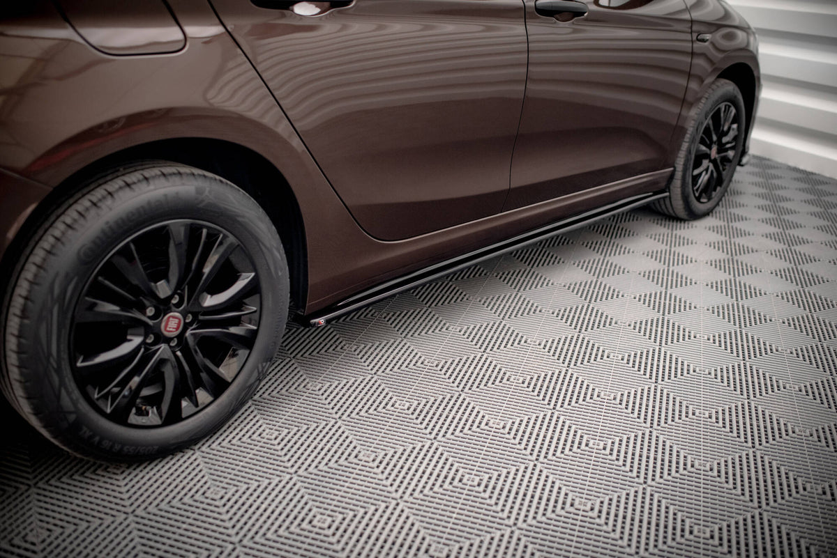 Street+ Seitenschweller Leisten passend für Fiat Tipo S-Design  schwarz Hochglanz – Ansicht 4