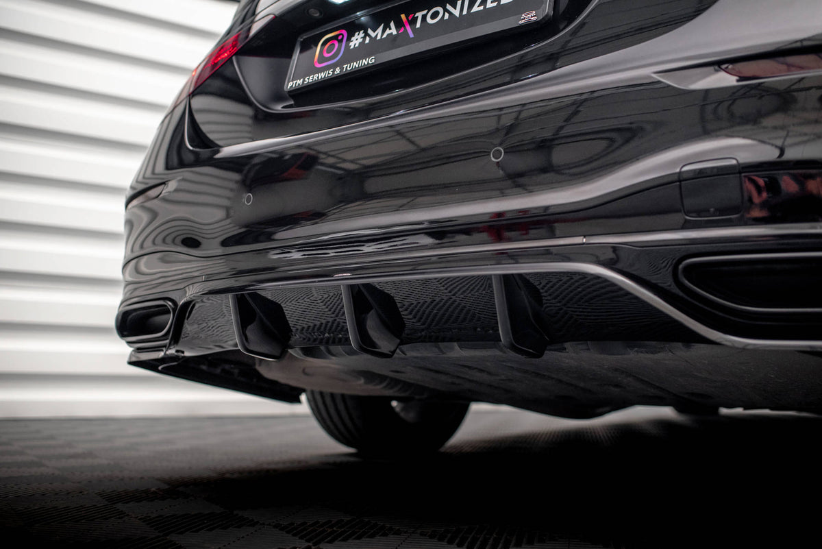 Street+ Mittlerer Diffusor RACE passend für Mercedes-Benz S AMG-Line W223 schwarz Hochglanz – Ansicht 6
