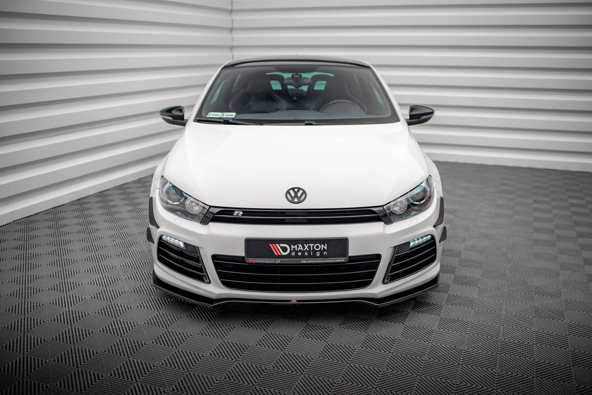 Street+ Spoilerlippe Front Ansatz V.4 passend für VW Scirocco R Mk3 schwarz Hochglanz – Ansicht 3