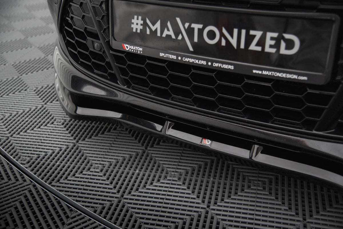 Street+ Spoilerlippe Front Ansatz V.1 passend für Ford Mondeo ST-Line Limousine Mk4 Facelift schwarz Hochglanz – Ansicht 4