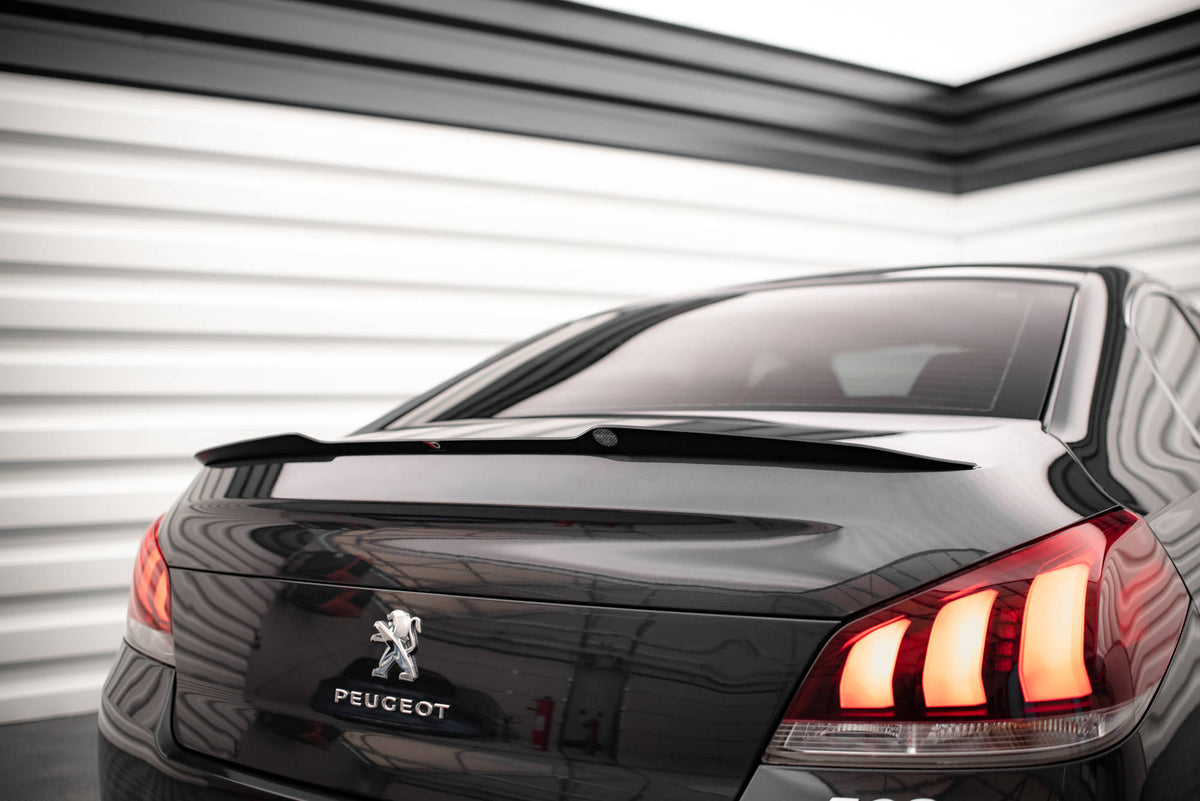 Heckspoiler Lippe Peugeot 508 GT Mk1 Facelift schwarz Hochglanz – Ansicht 3