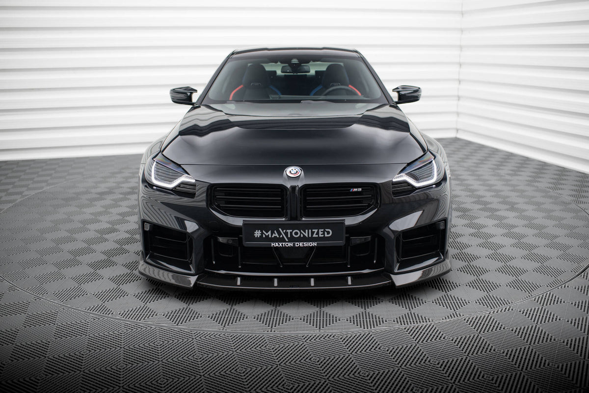 Prepreg Carbon Fiber Street+ Spoilerlippe Front Ansatz V.2 passend für BMW M2 G87 – Ansicht 1