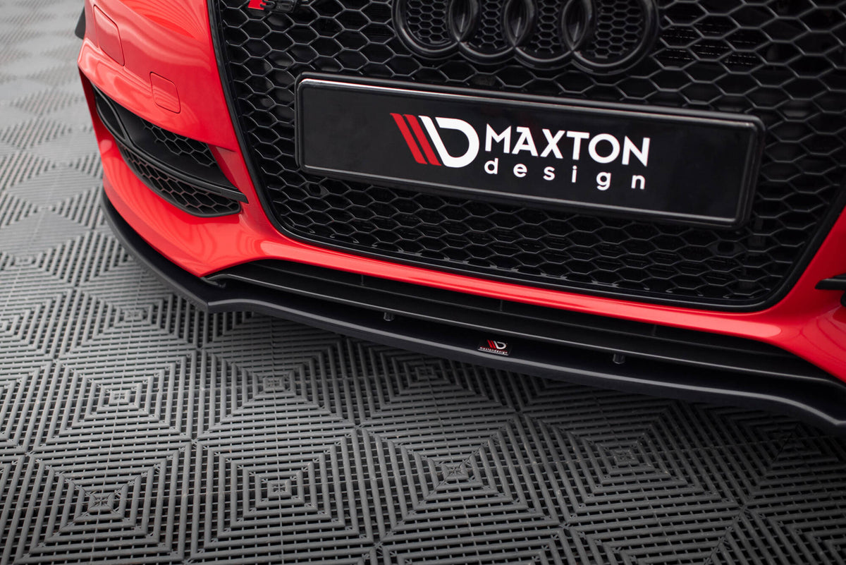 Street+ Spoilerlippe Front Ansatz V.2 passend für Audi S3 / A3 S-Line 8V Limousine / Cabrio schwarz Hochglanz – Ansicht 5