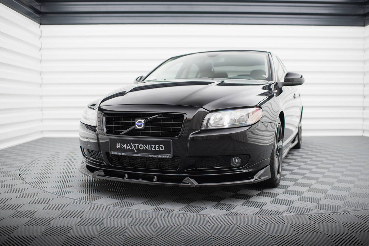 Street+ Spoilerlippe Front Ansatz passend für Volvo S80 Mk2 schwarz Hochglanz – Ansicht 3