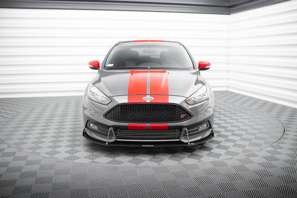 Sport Street+ Spoilerlippe Front Ansatz V.2 passend für Ford Focus ST Mk3 FL – Ansicht 1
