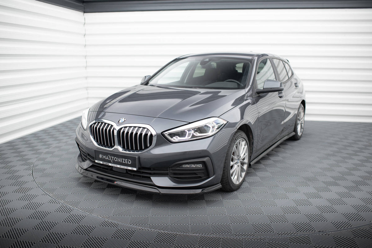 Street+ Spoilerlippe Front Ansatz V.2 passend für BMW 1er F40 schwarz Hochglanz – Ansicht 5