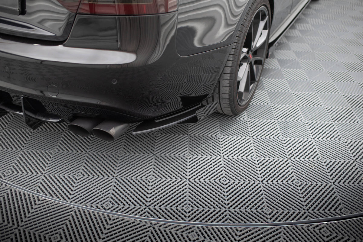 Street Pro Heck Ansatz Flaps Diffusor + Flaps passend für Audi S5 / A5 S-Line Coupe / Cabriolet 8T schwarz Hochglanz – Ansicht 3