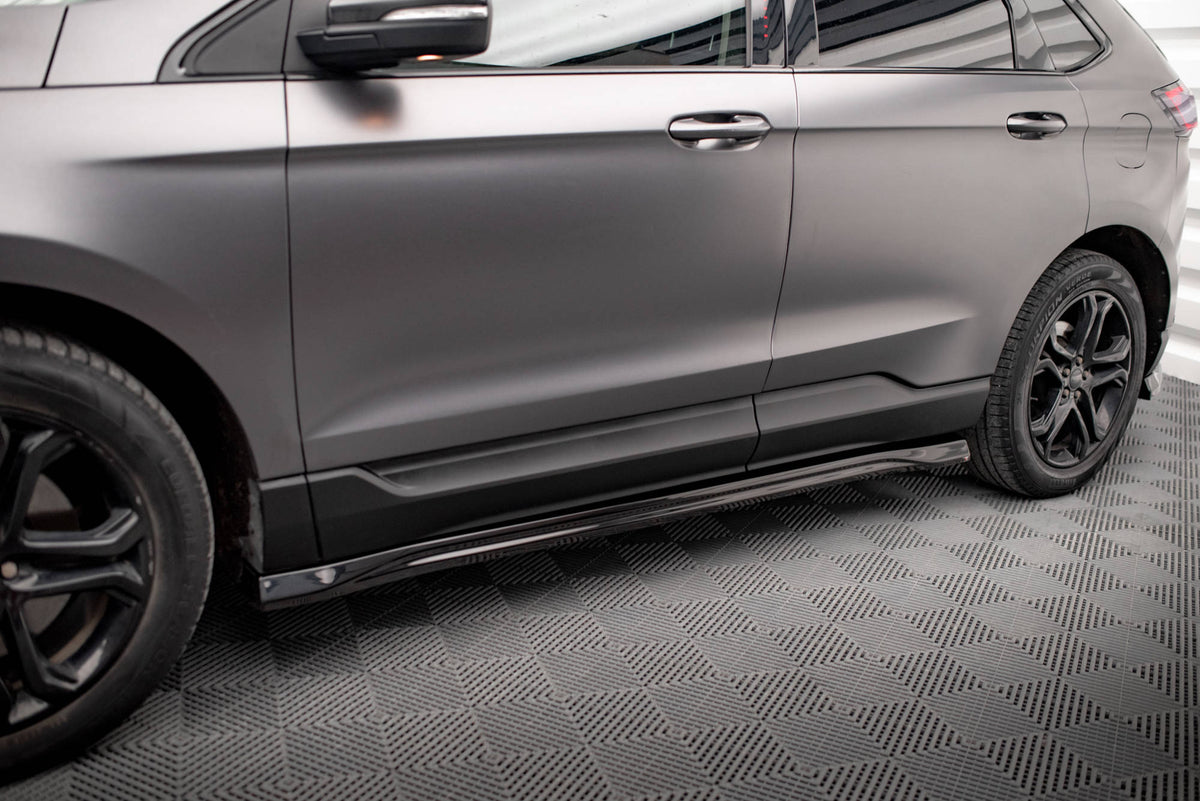 Street+ Seitenschweller Leisten passend für Ford Edge ST Mk2 Facelift schwarz Hochglanz – Ansicht 4