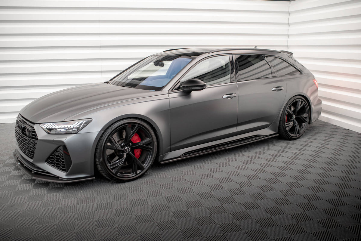 Set of Carbon Fiber Splitters Audi RS6 C8 schwarz matt – Ansicht 6