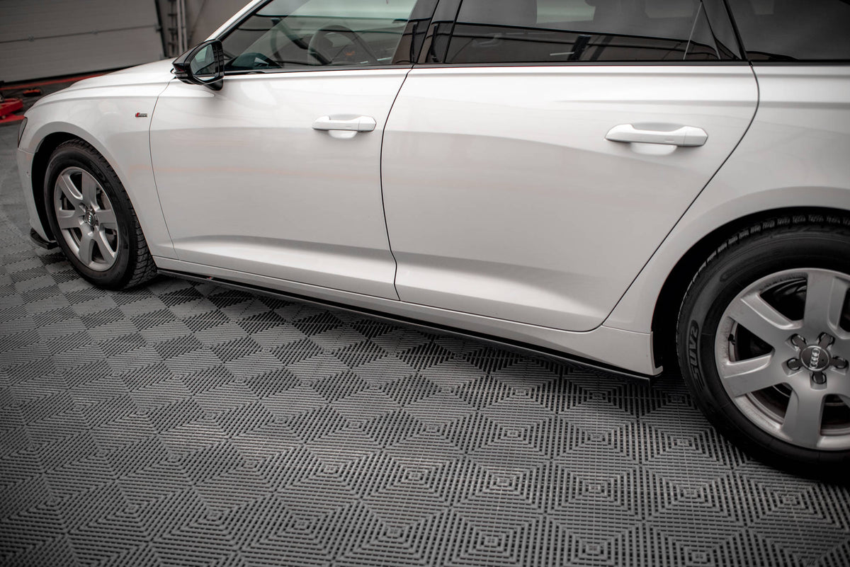Street+ Seitenschweller Leisten passend für Audi A6 C8 schwarz Hochglanz – Ansicht 4