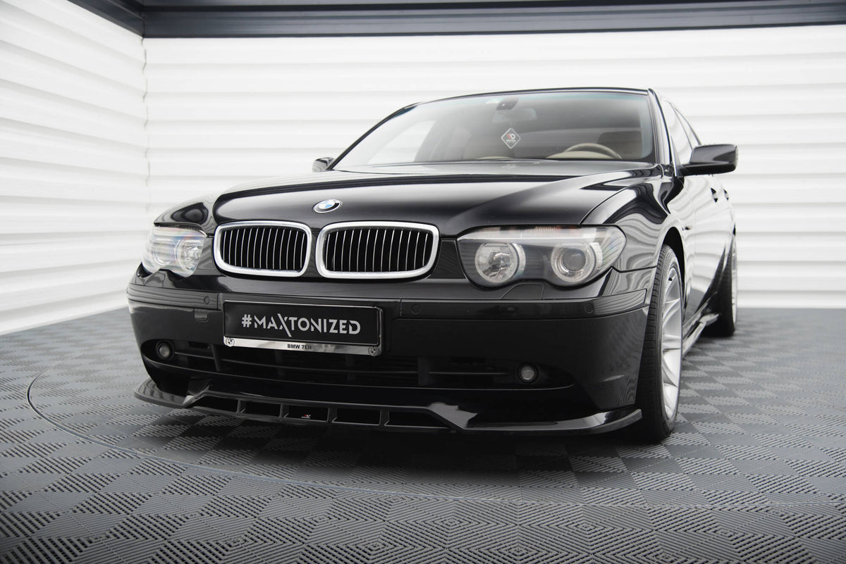 Street+ Spoilerlippe Front Ansatz passend für BMW 7 E65 schwarz Hochglanz – Ansicht 4
