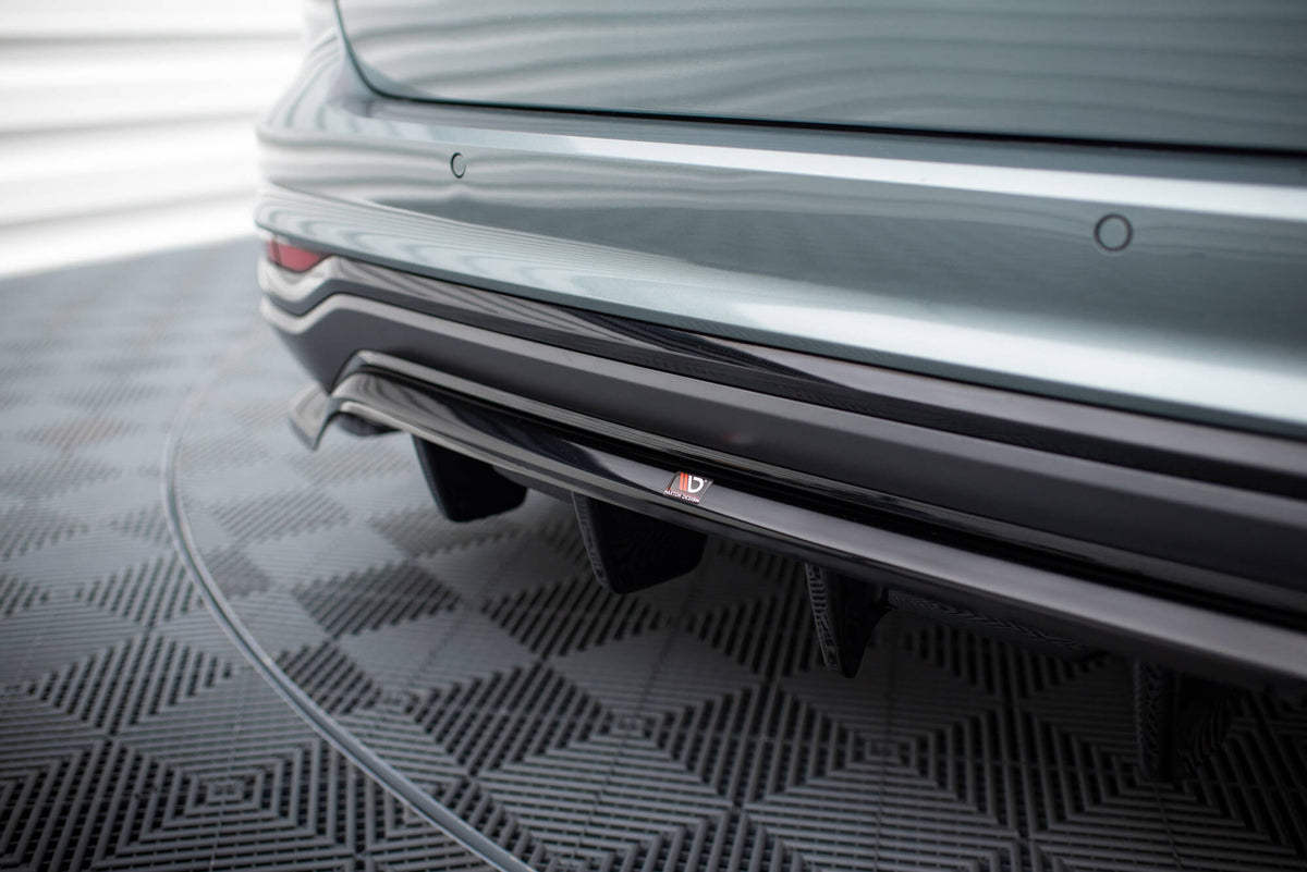 Street+ Mittlerer Diffusor RACE passend für Audi A6 Allroad C8 schwarz Hochglanz – Ansicht 7