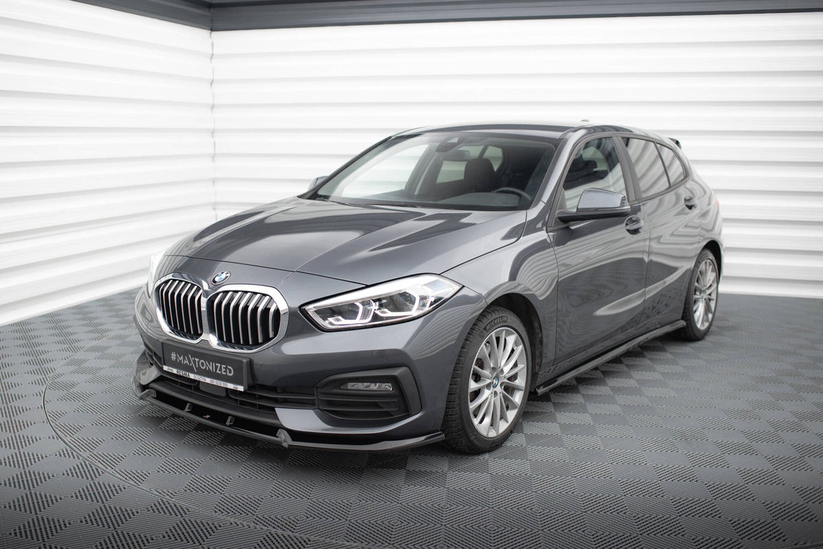 Street+ Spoilerlippe Front Ansatz V.1 passend für BMW 1er F40 schwarz Hochglanz – Ansicht 5