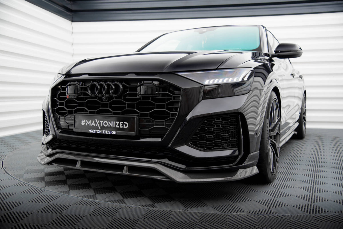 Prepreg Carbon Fiber Street+ Spoilerlippe Front Ansatz passend für Audi RSQ8 Mk1 – Ansicht 3