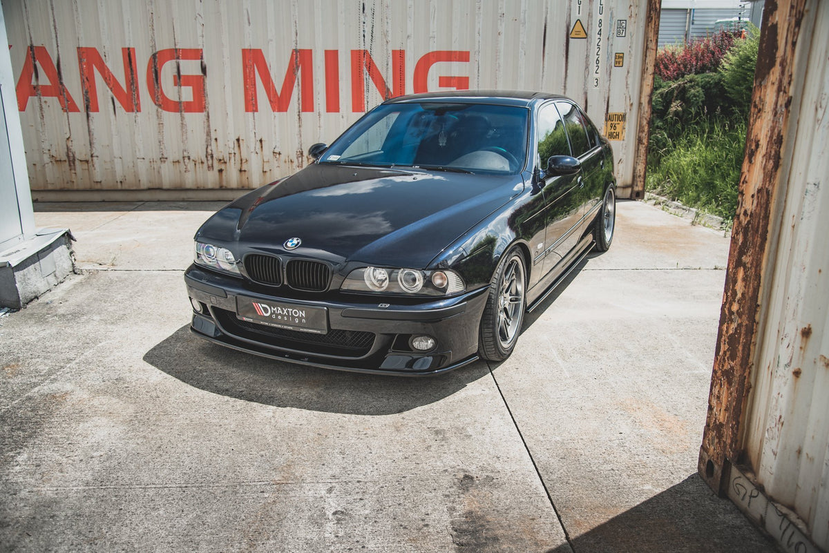 Street+ Spoilerlippe Front Ansatz passend für Seite + Street+ Spoilerlippe Front Ansatz passend für BMW M5  / 5 M-Paket E39 schwarz Hochglanz – Ansicht 6