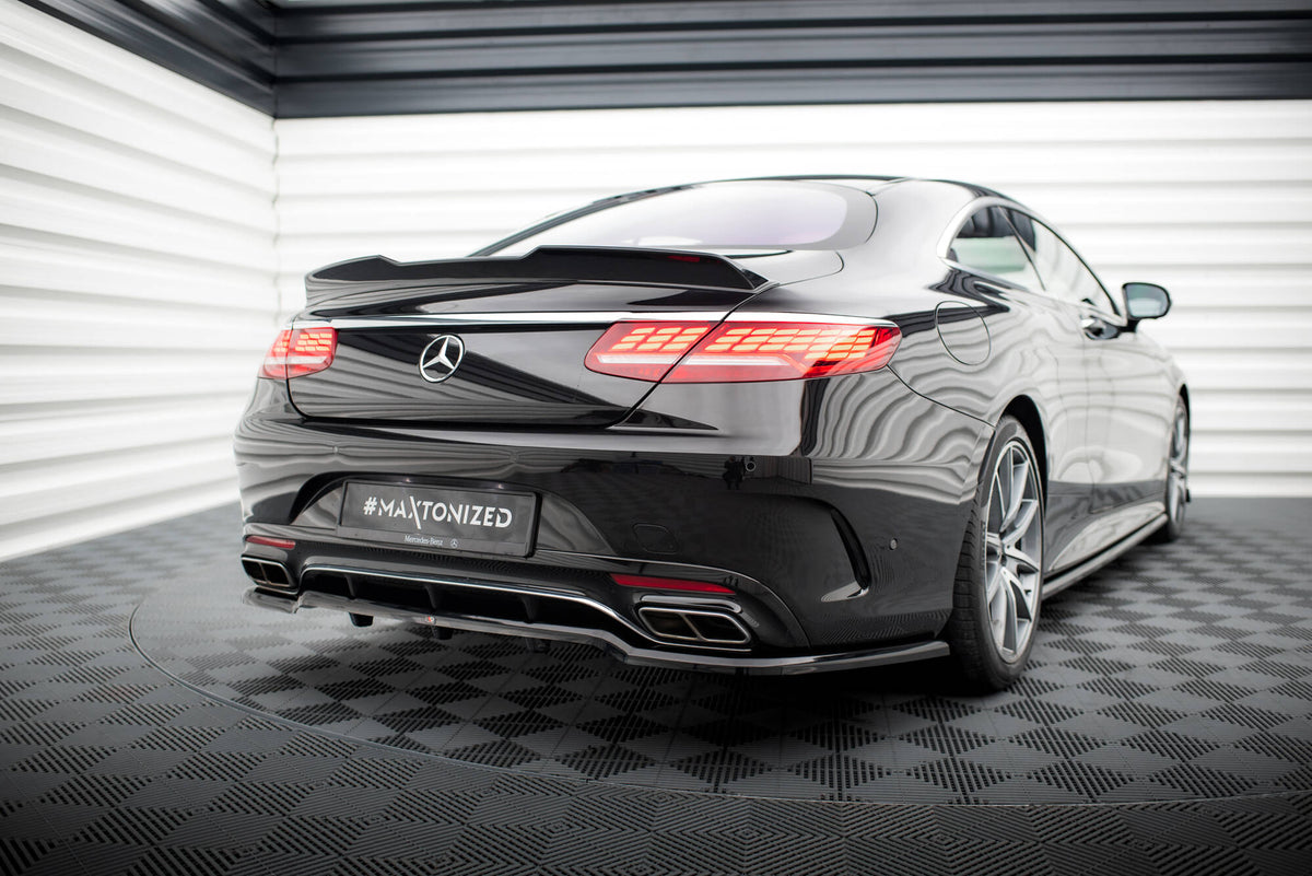 Street+ Mittlerer Diffusor RACE passend für Mercedes-Benz S Coupe AMG-Line C217 Facelift schwarz Hochglanz – Ansicht 3