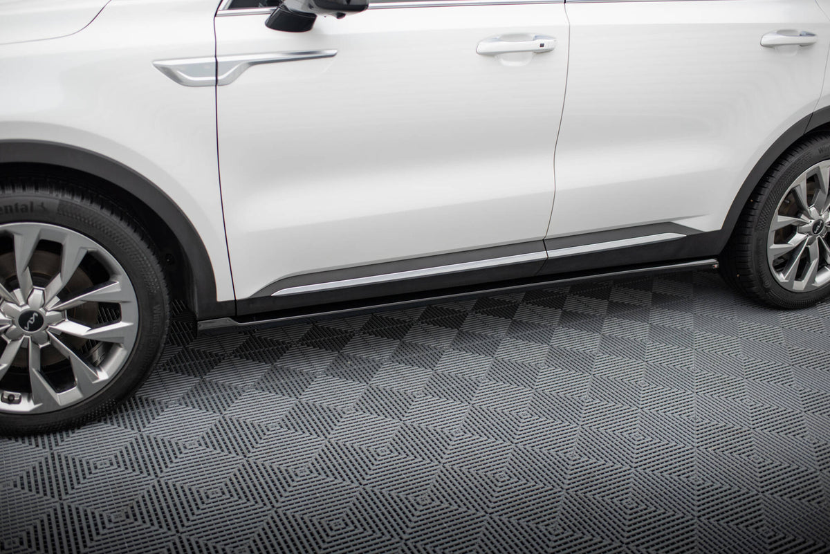 Street+ Seitenschweller Leisten passend für Kia Sorento Mk4 schwarz Hochglanz – Ansicht 3