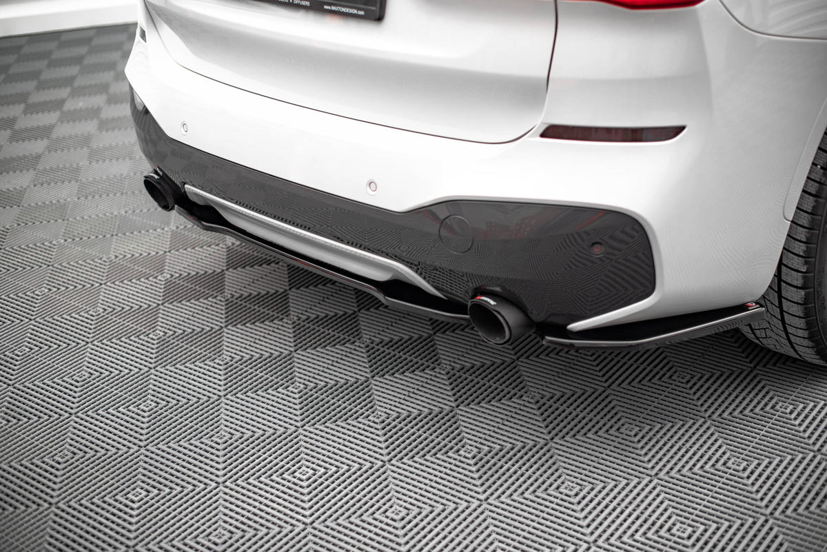 Heckansatz BMW X1 M-Paket F48 / F48 Facelift schwarz Hochglanz – Ansicht 4