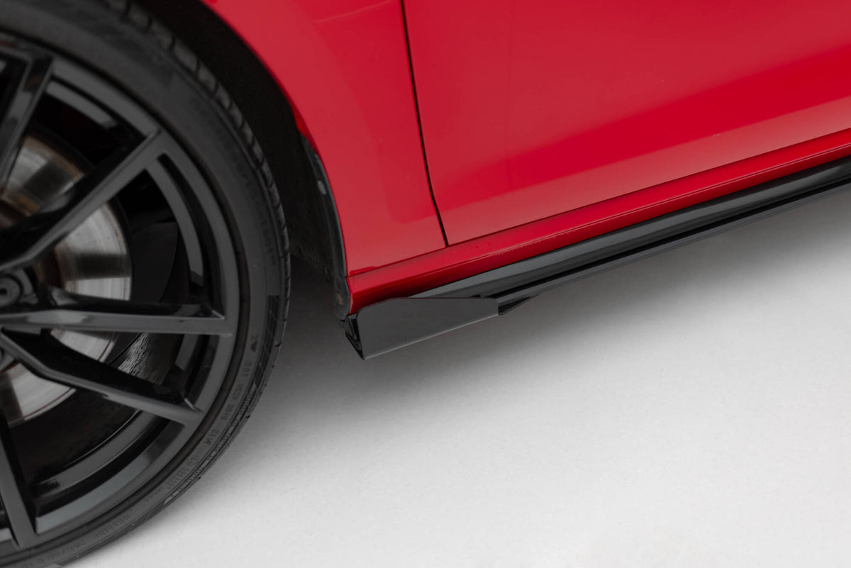 Seitenschweller Flaps passend für VW Golf R / R-Line Mk7 Facelift schwarz Hochglanz – Ansicht 4