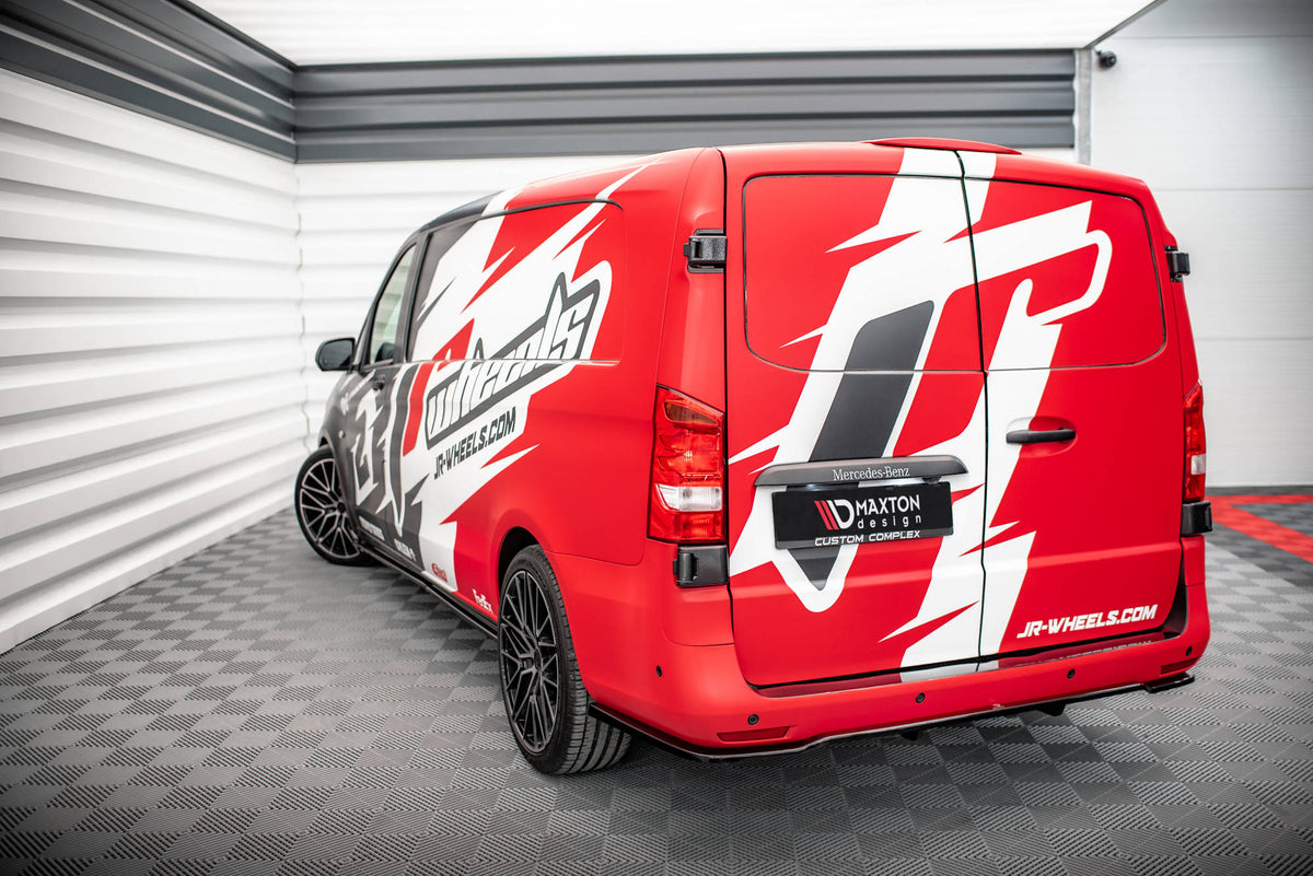 Street+ Mittlerer Diffusor RACE passend für Mercedes-Benz Vito Extra Long W447 schwarz Hochglanz – Ansicht 3