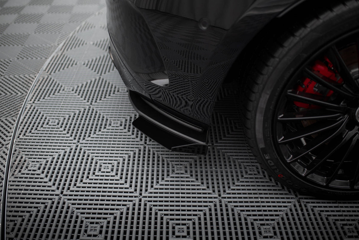 Street Pro Heck Ansatz Flaps Diffusor + Flaps passend für Mercedes-AMG A35 Hatchback W177 schwarz Hochglanz – Ansicht 3